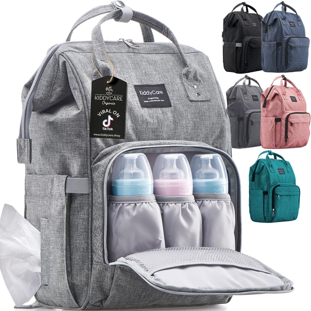 All-In One Diaper Blackpack With Fold Out Changing Station