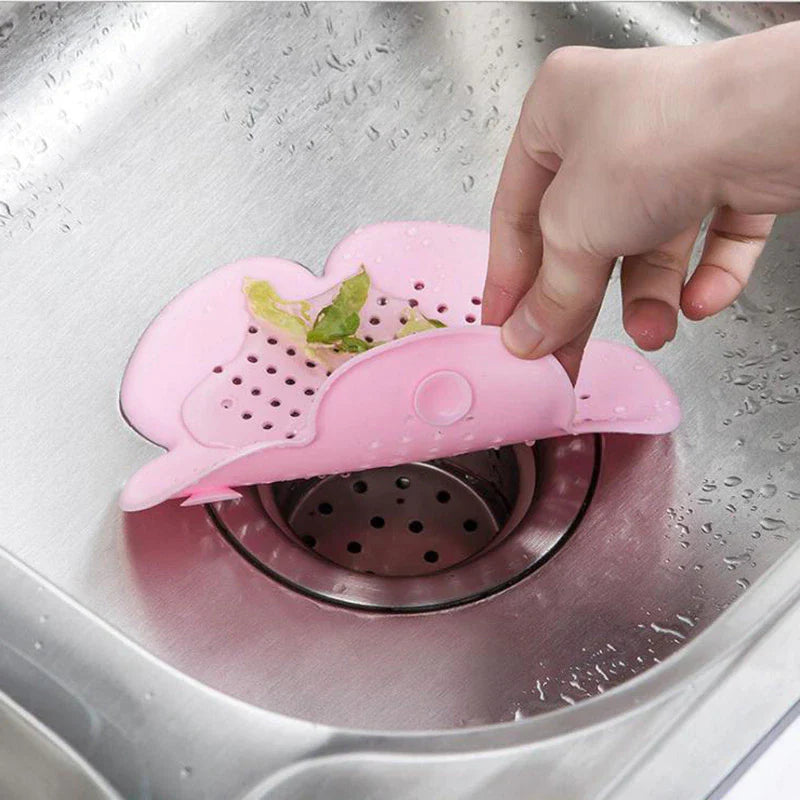 Silicone Shower Srain Hair Catcher-Anti-Clog Bathroom Filter