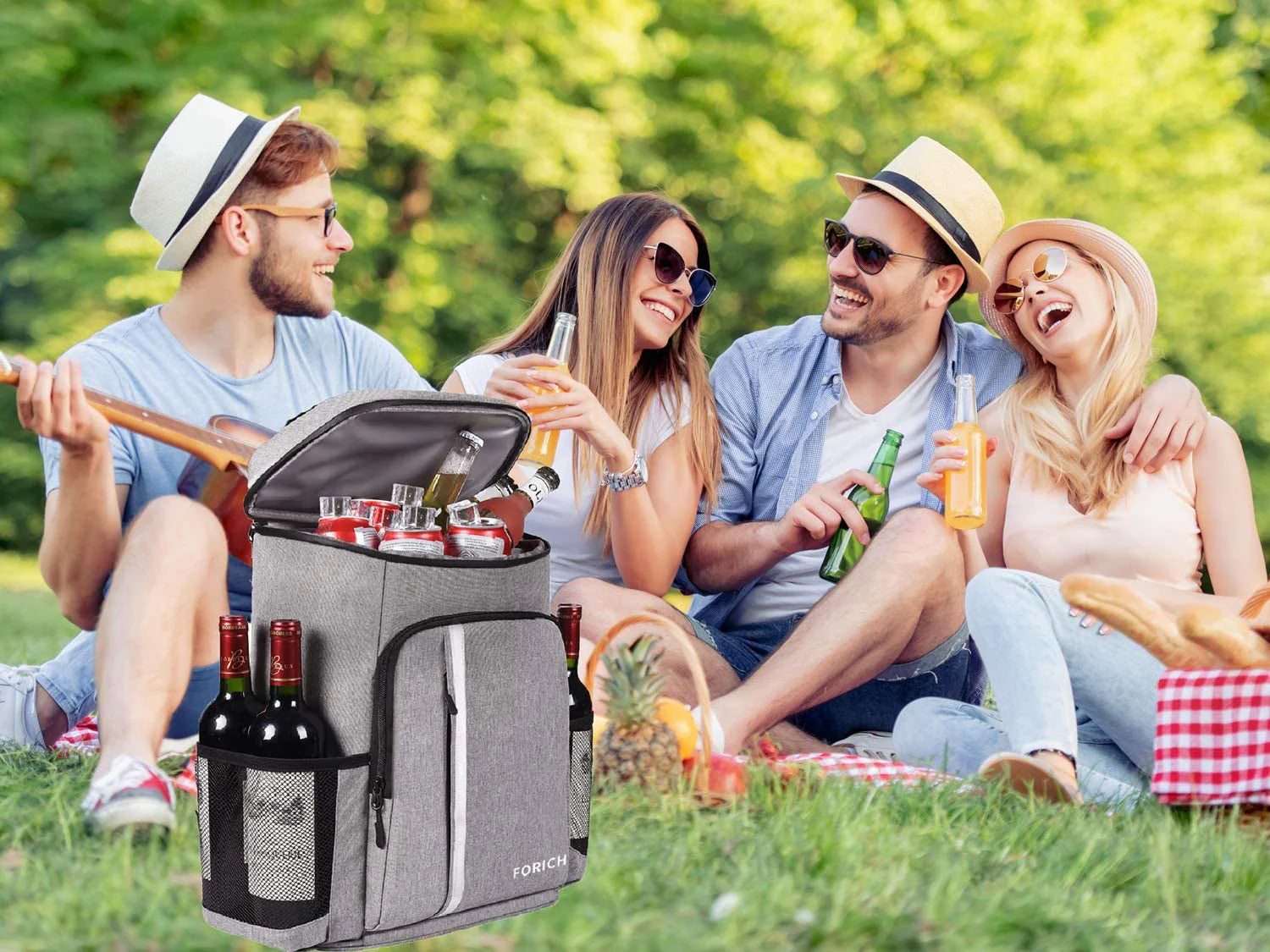 Insulated Leakproof Cooler Backpack-Waterproof Soft Cooler for  Work, Travel & Outdoors Use
