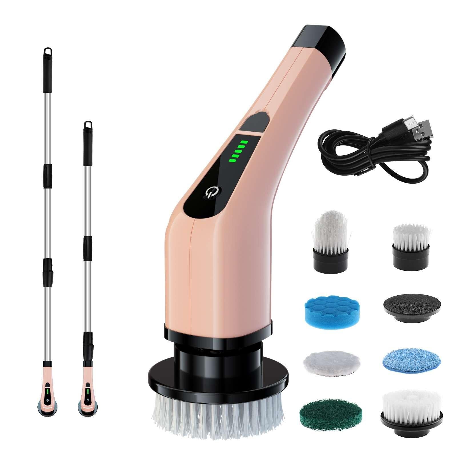 Powerspin Electric Scrbber Brush (9-Head Cleaning Kit)