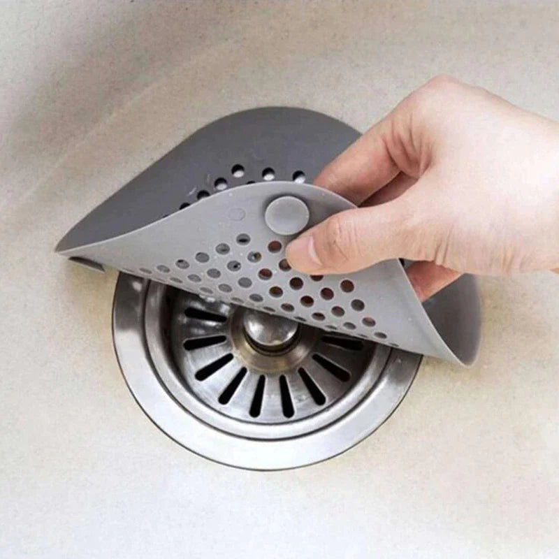 Silicone Shower Srain Hair Catcher-Anti-Clog Bathroom Filter